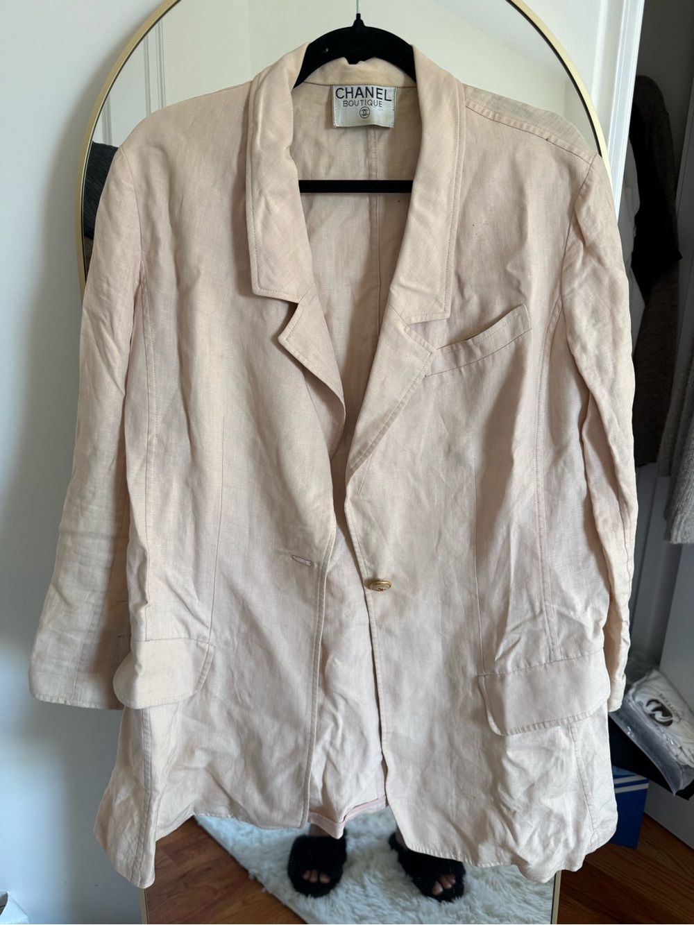 Vintage Chanel linen blazer